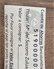 Información cuenta de ahorros